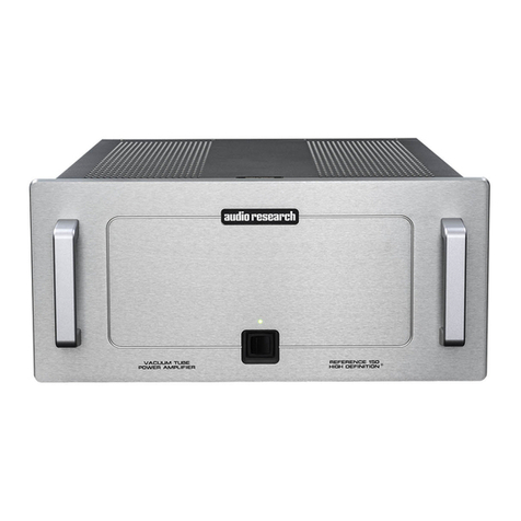 Audio Research Classic 150 User manual