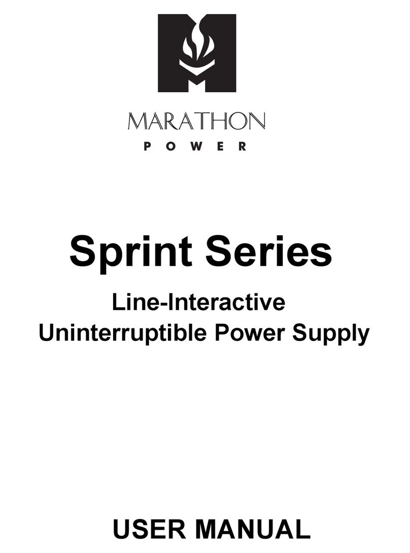 Marathon Power Sprint Series User manual