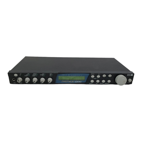 EMU Proteus 1000 Operation manual
