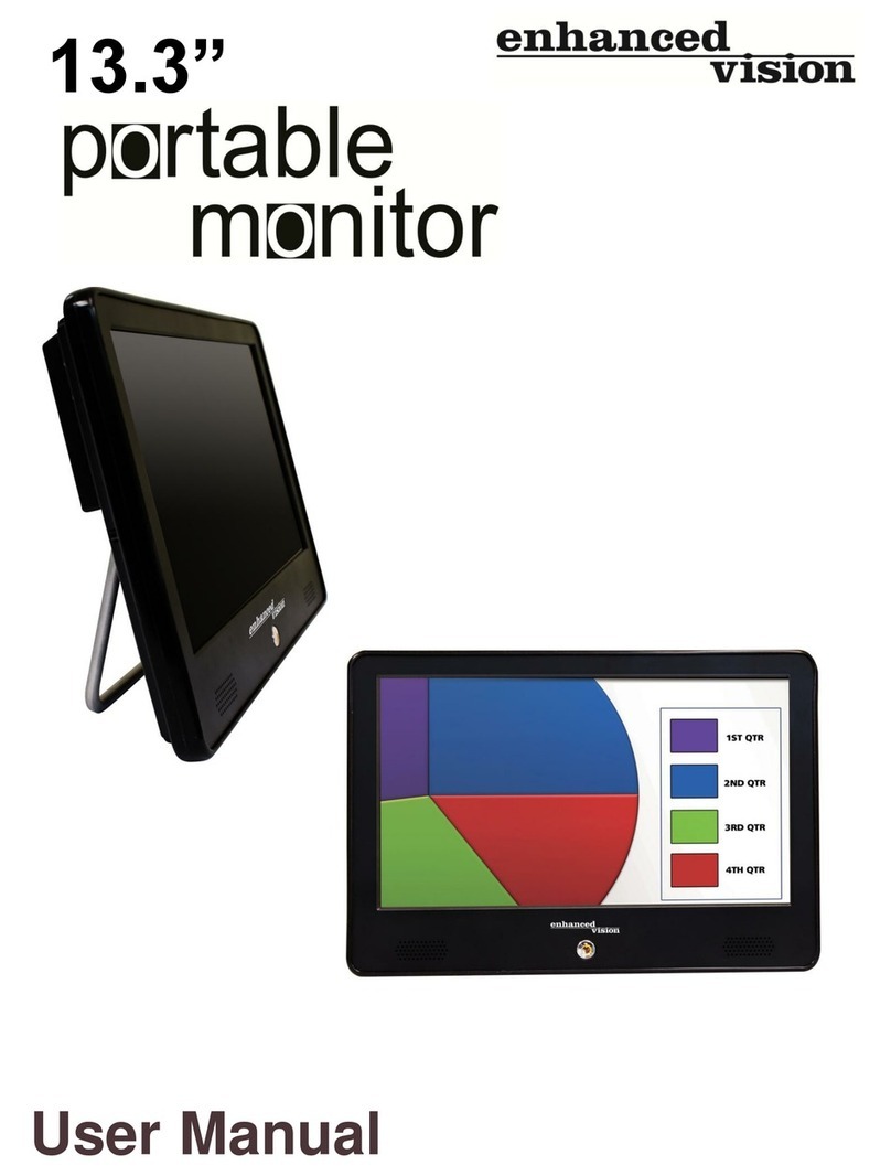 ENHANCED VISION 13.3" Portable Monitor User manual