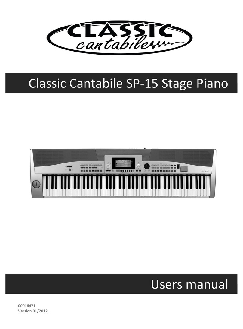 Classic Cantabile SP-15 user manual