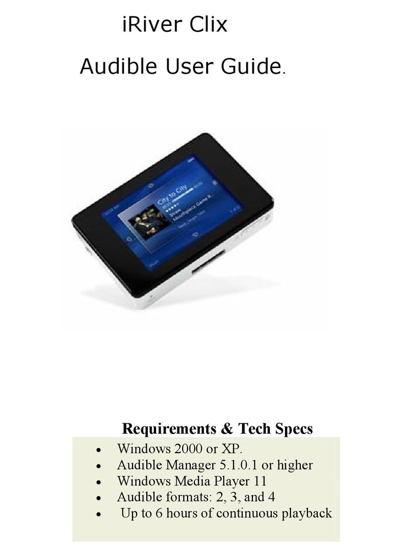 IRiver CLIX User manual