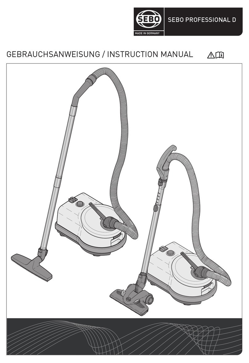 Sebo Professional D User manual Sebo Professional D User manual