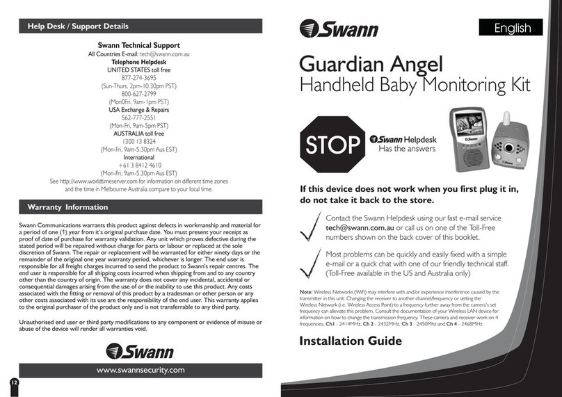 Swann Guardian Angel User manual