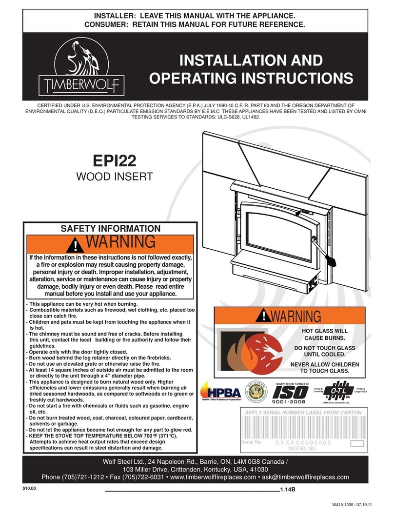 Timberwolf EPI22 Installation and operating instructions
