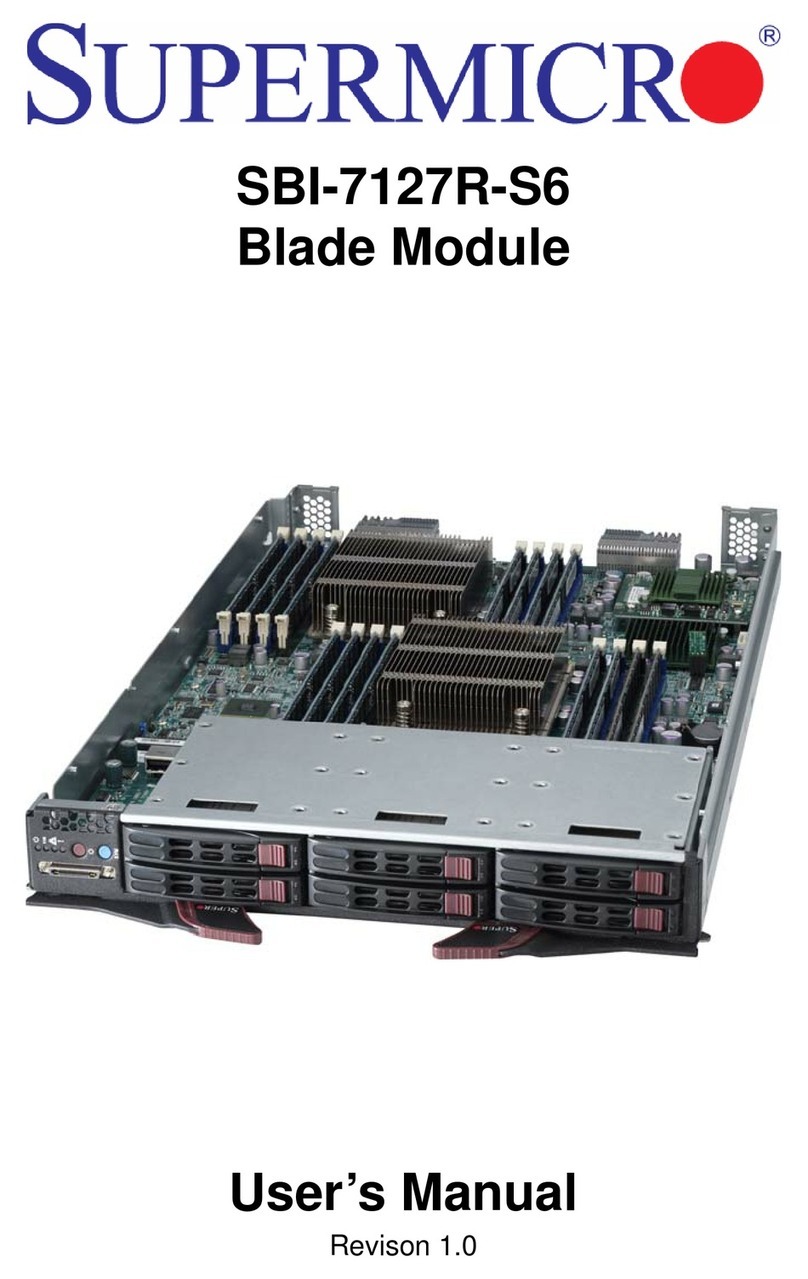 Supermicro SBI-7127R-S6 User manual
