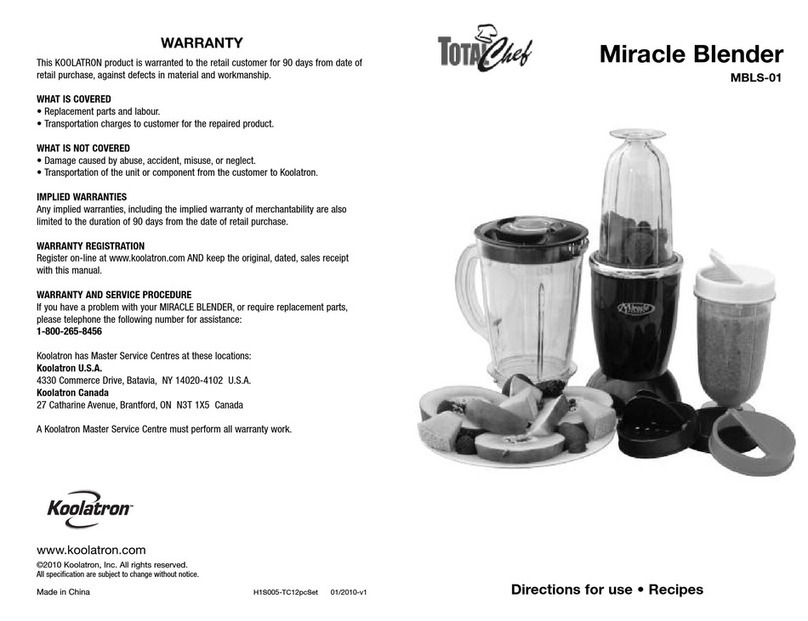 Koolatron Total Chef MBLS-01 Manual