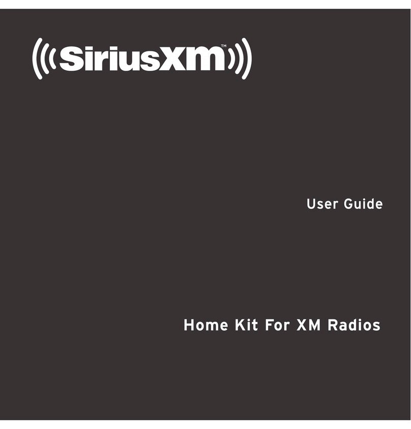 Sirius XM RAdio Home Kit user guide