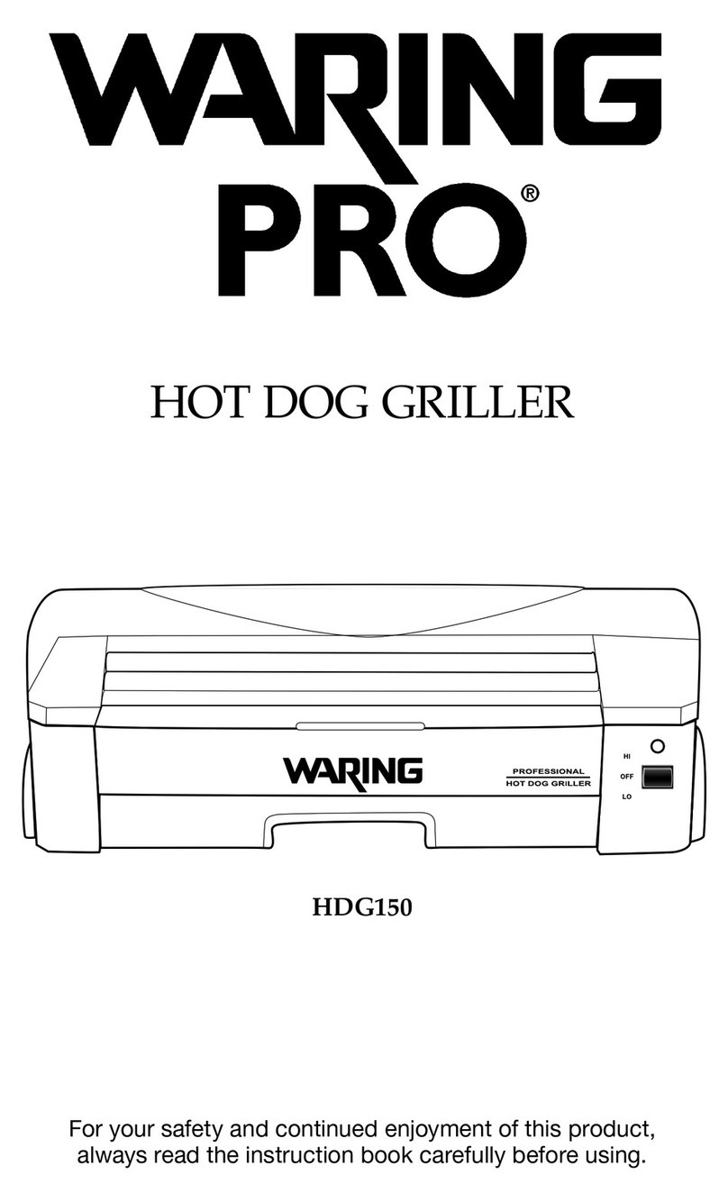 Waring HDG150 User manual