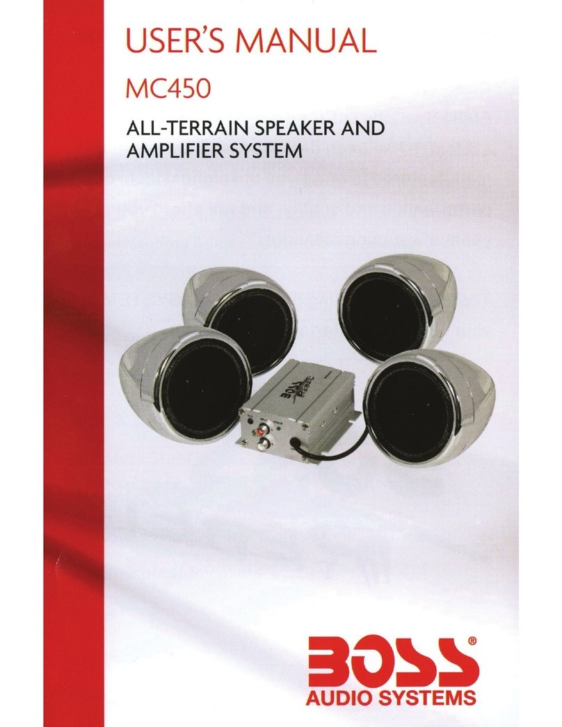 Boss Audio Systems MC450 User manual Boss Audio Systems MC450 User manual