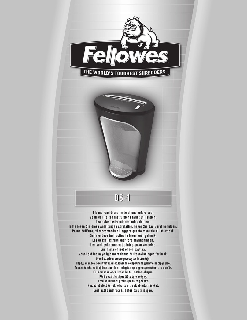 Fellowes POWERSHRED DS-1 instructions