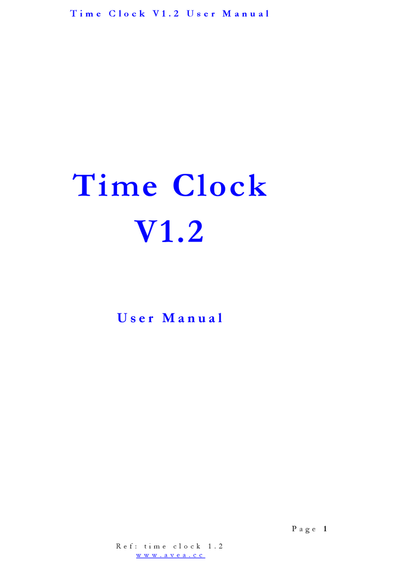 Avea Time Clock V1.2 user manual