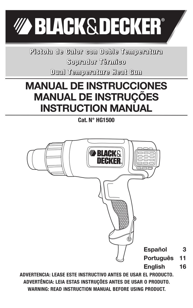 Black & Decker HG1500 instruction manual Black & Decker HG1500 instruction manual