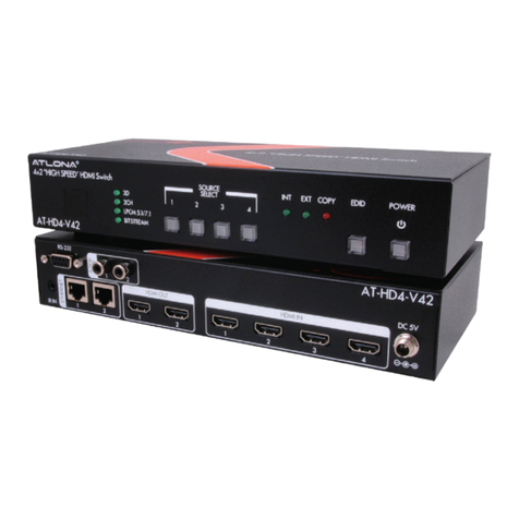Atlona AT-HD4-V41 User manual Atlona AT-HD4-V41 User manual