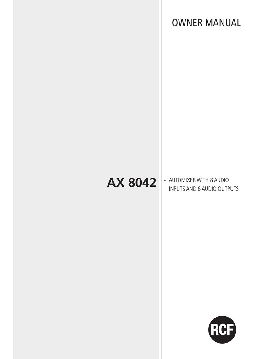 RCF AX 8042 User manual