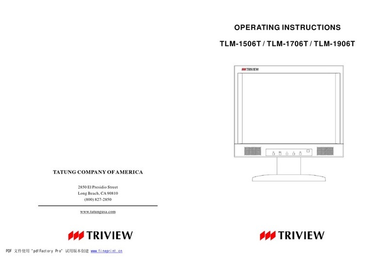 TRIVIEW TLM-1506T User manual