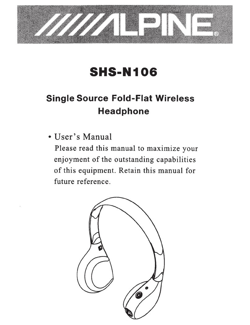 Alpine SHS-N106 user manual