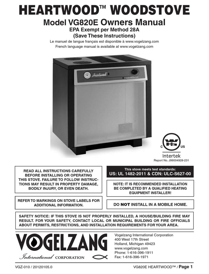 Heartwood VG820E owner's manual
