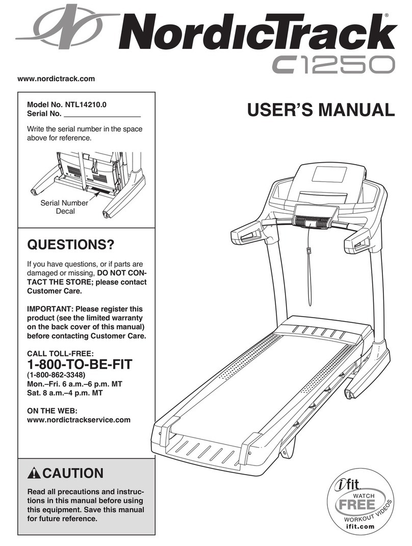 NordicTrack C1250 user manual