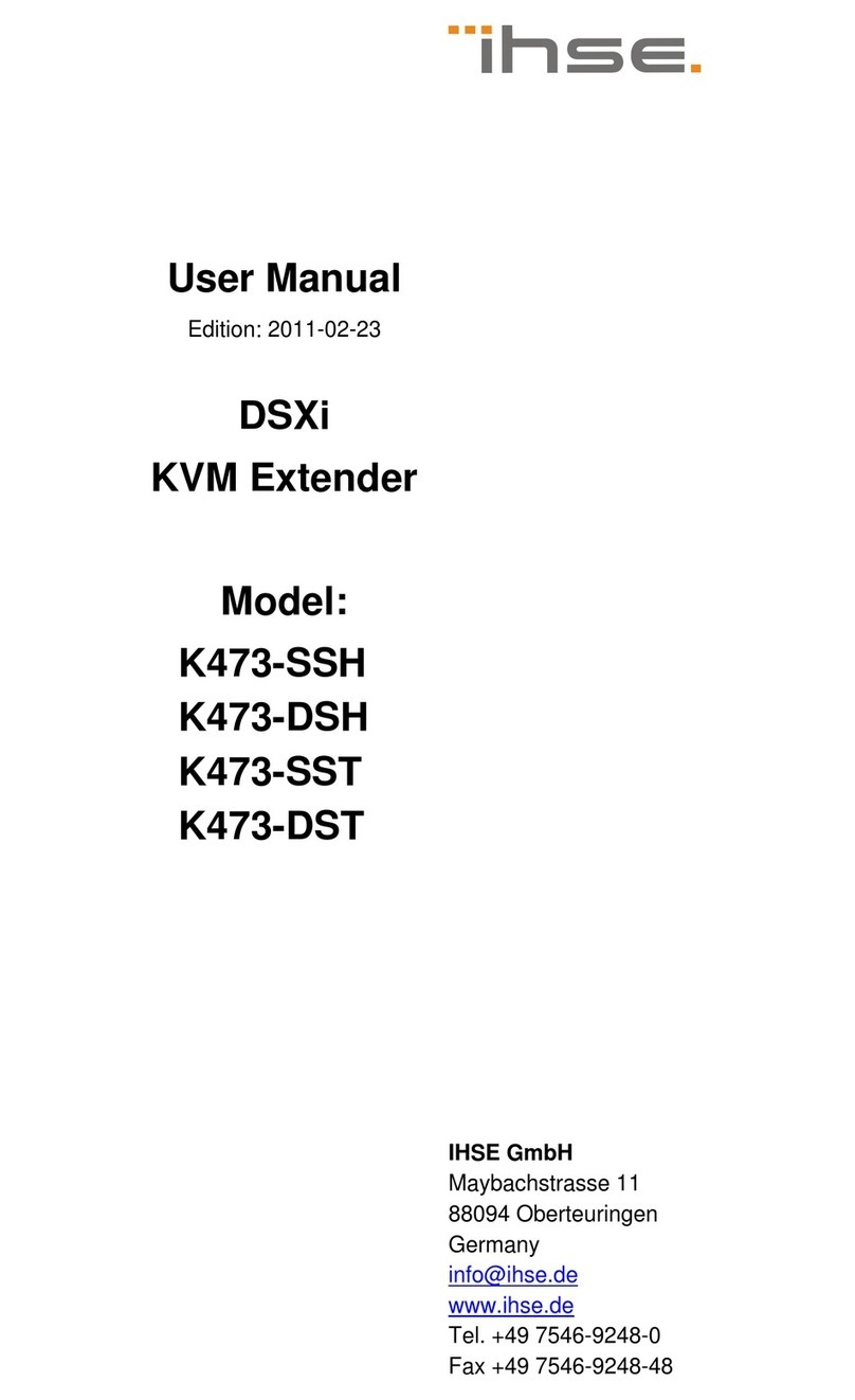 Ihse K473-SSH User manual