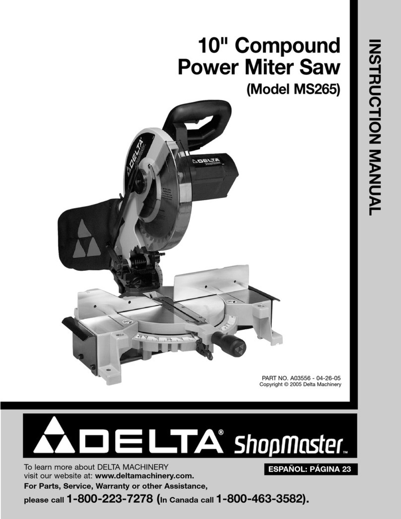 Delta ShopMaster MS265 instruction manual