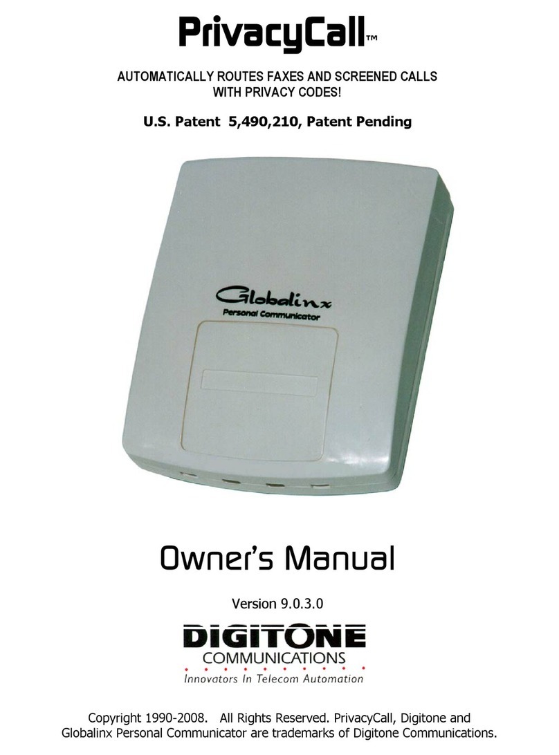 Globalinx PrivacyCall owner's manual