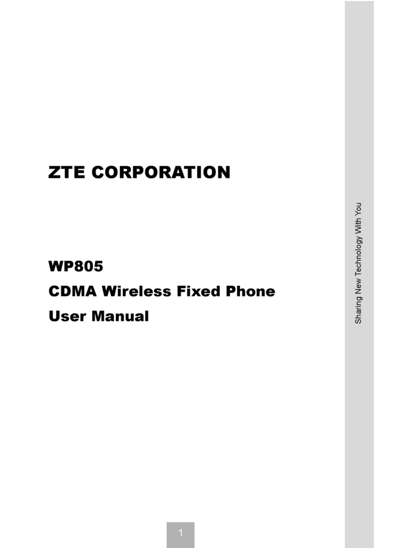 Zte WP805 user manual