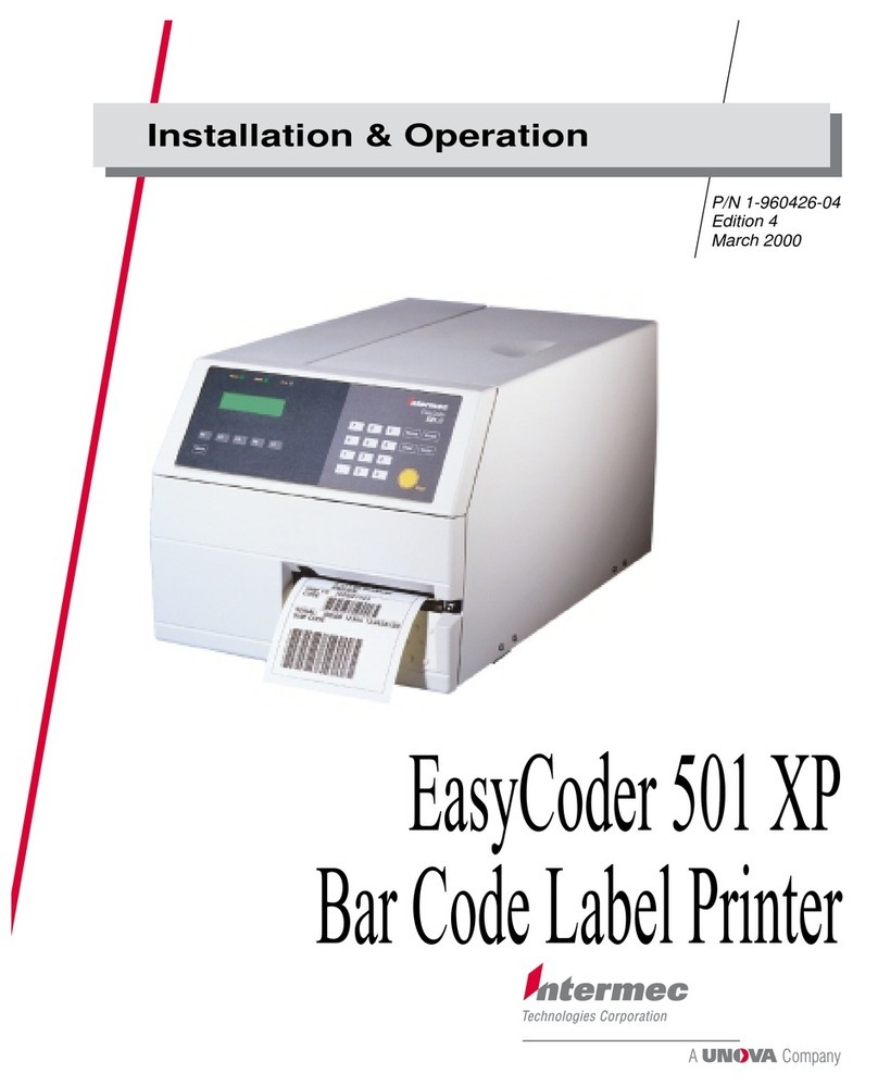 Intermec EasyCoder 501XP Original operating instructions Intermec EasyCoder 501XP Original operating instructions