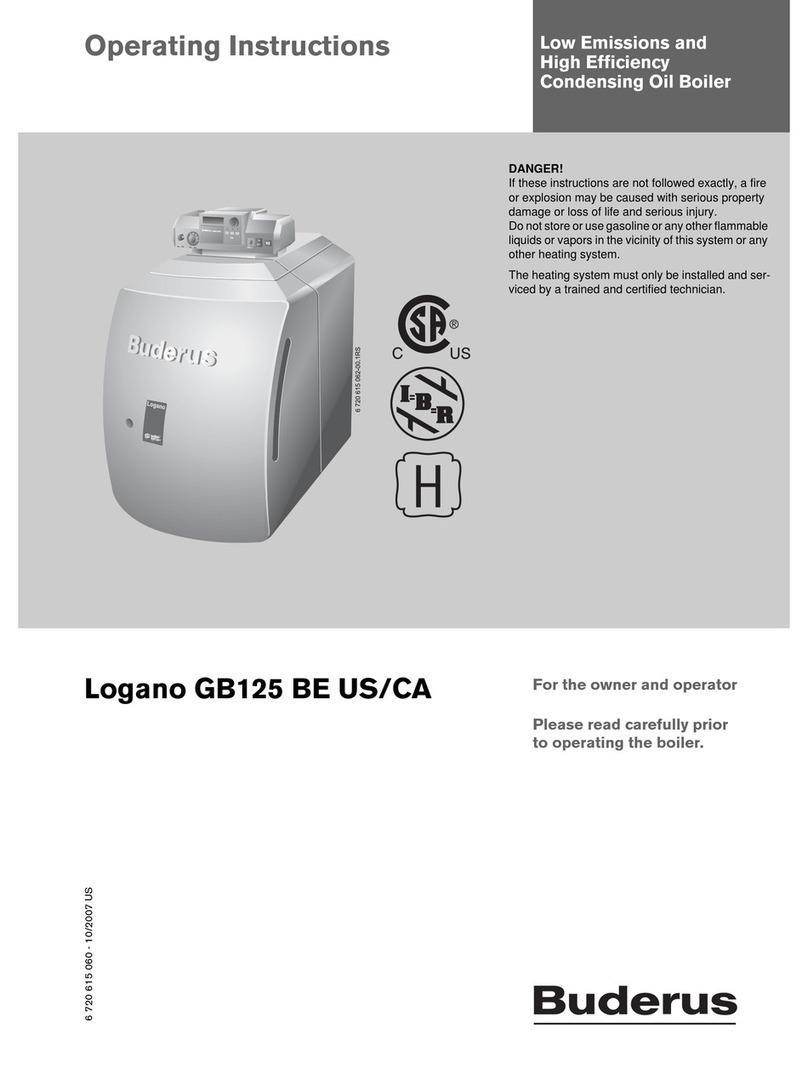 Buderus Logano GB125 BE US operating instructions