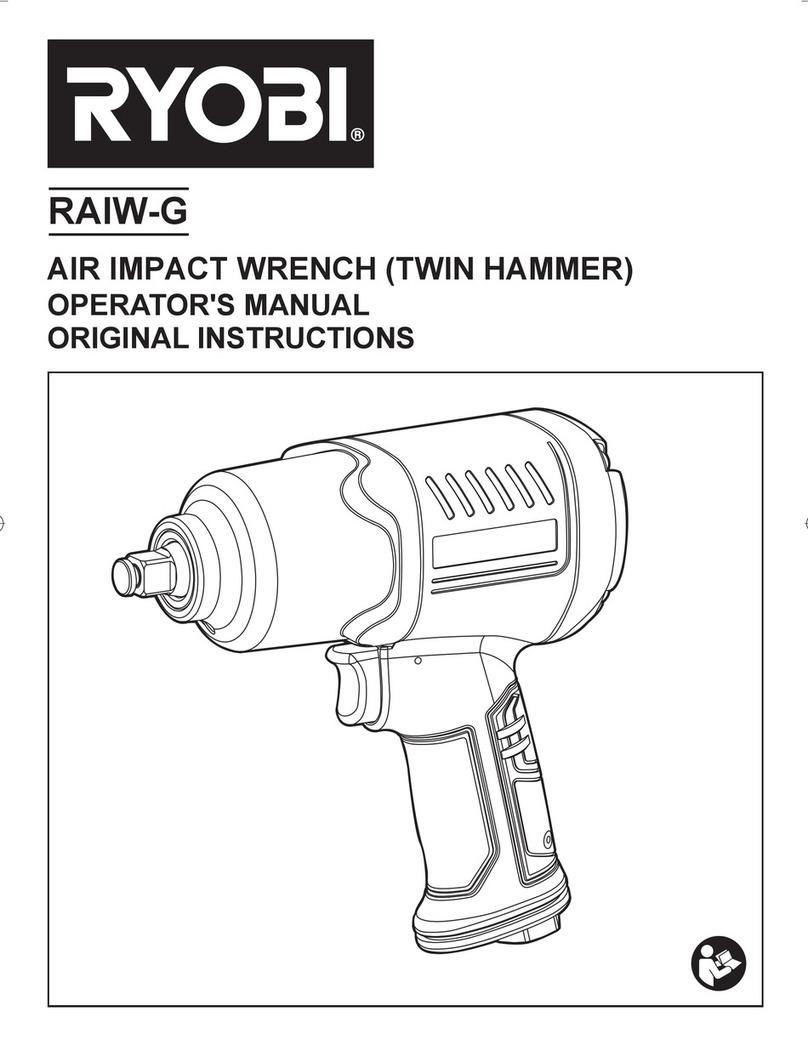 Ryobi RAIW-G Operator's manual