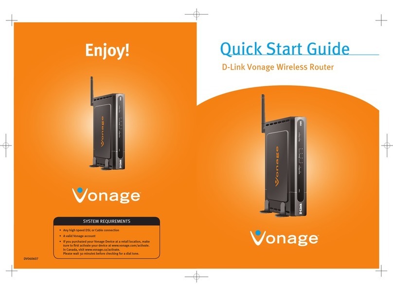 D-Link Vonage User manual