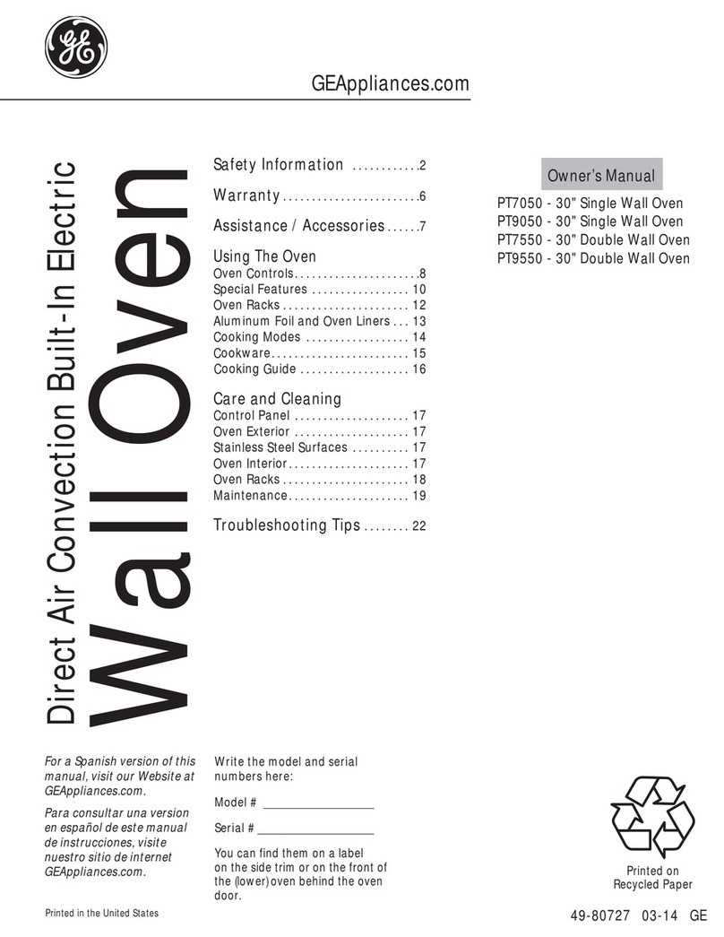 GE PT7050 User manual