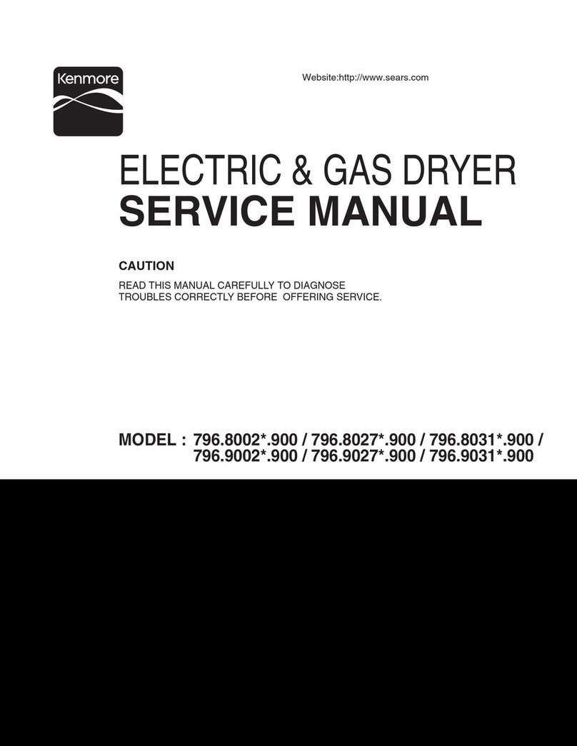 Kenmore 796.8002.900 User manual
