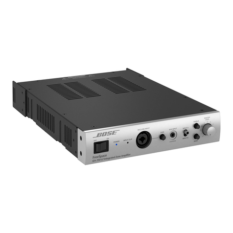 Bose FreeSpace IZA 190-HZ Installation and operating guide