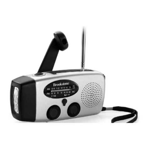 Brookstone Flashlight Radio quick guide
