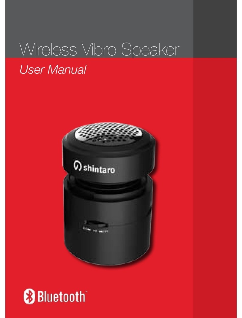 Shintaro Wireless Vibro Speaker user manual