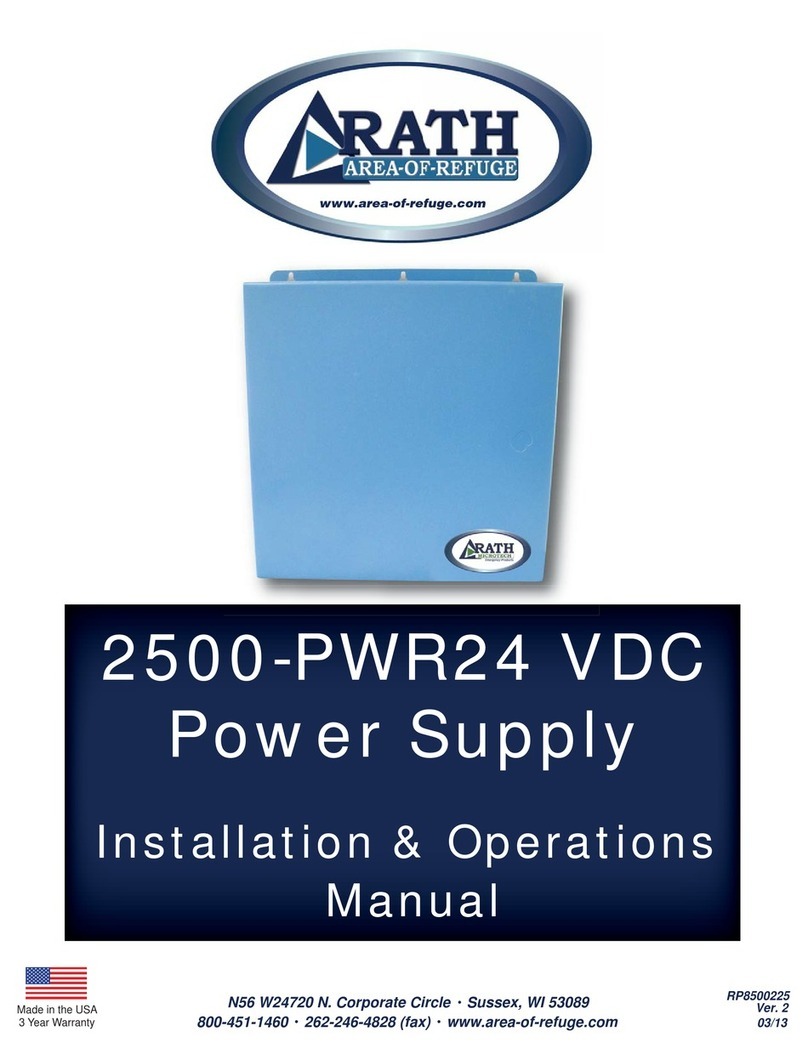 Rath 2500-PWR24 Installation & operation manual