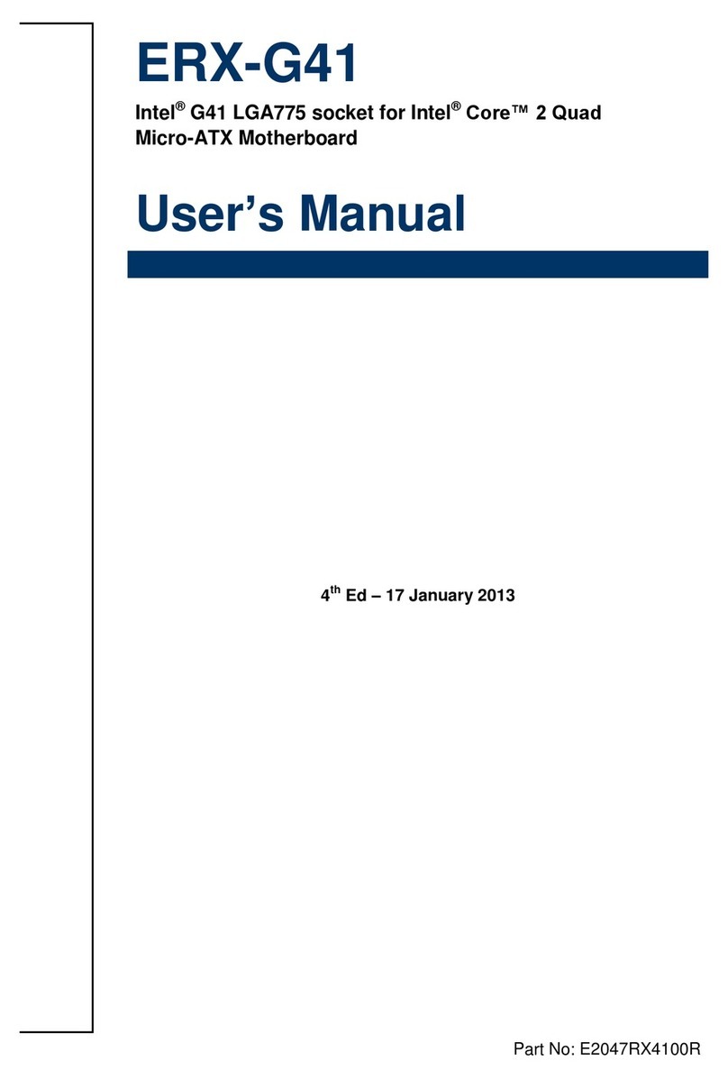 Avalue Technology ERX-G41 User manual