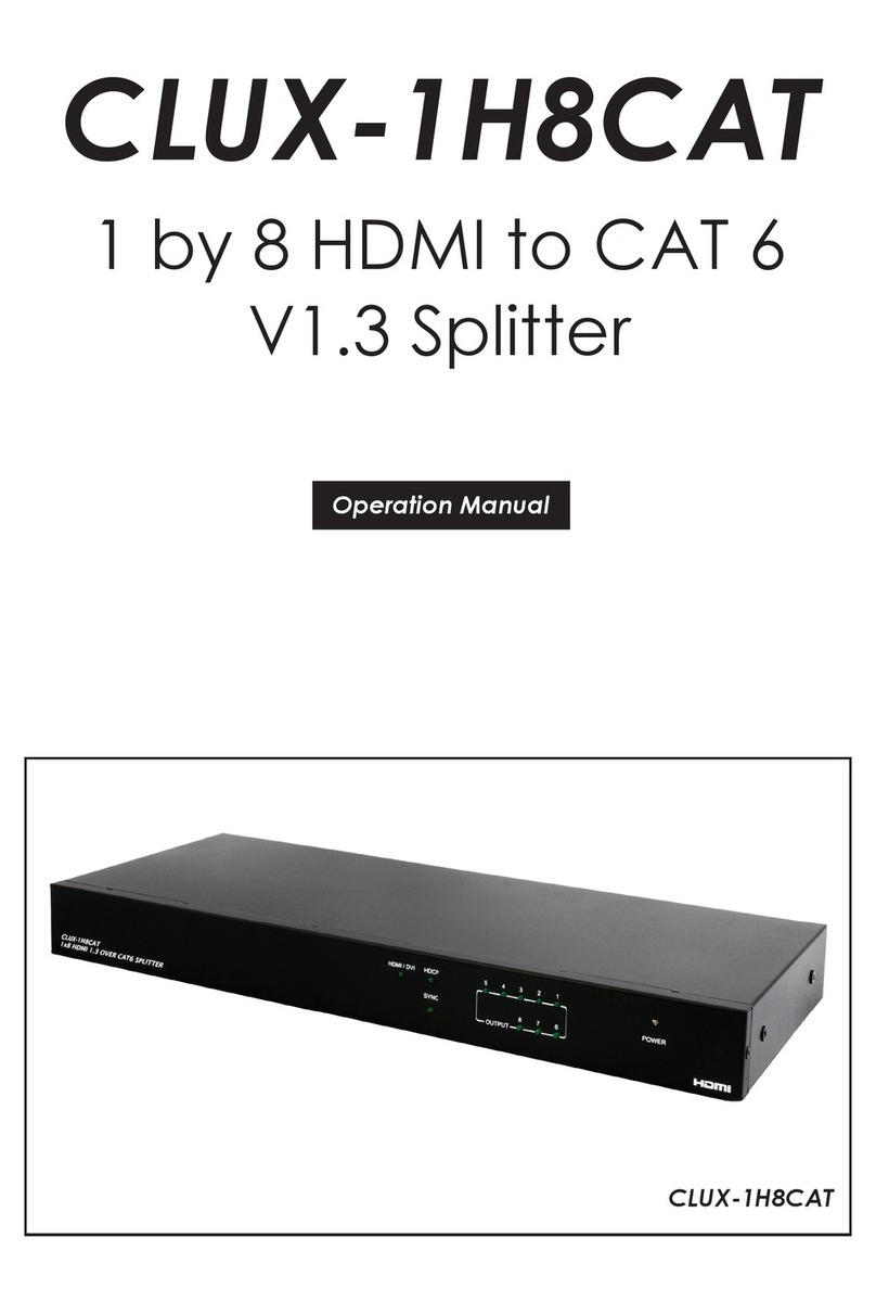 CYP CLUX-1H8CAT User manual