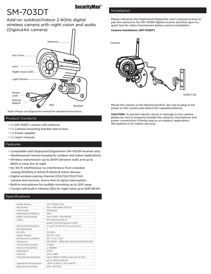 SecurityMan SM-703DT User manual SecurityMan SM-703DT User manual