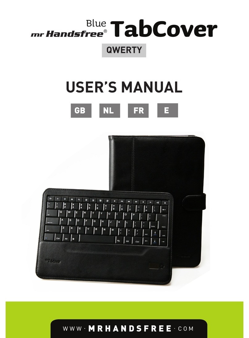 MRHANDSFREE Blue TabCover user manual