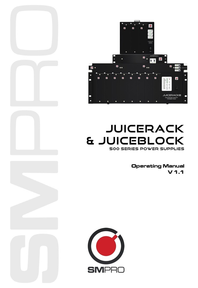 SM Pro JuiceRack User manual