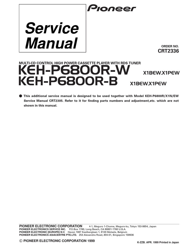 Pioneer KEH-P6800R-W User manual