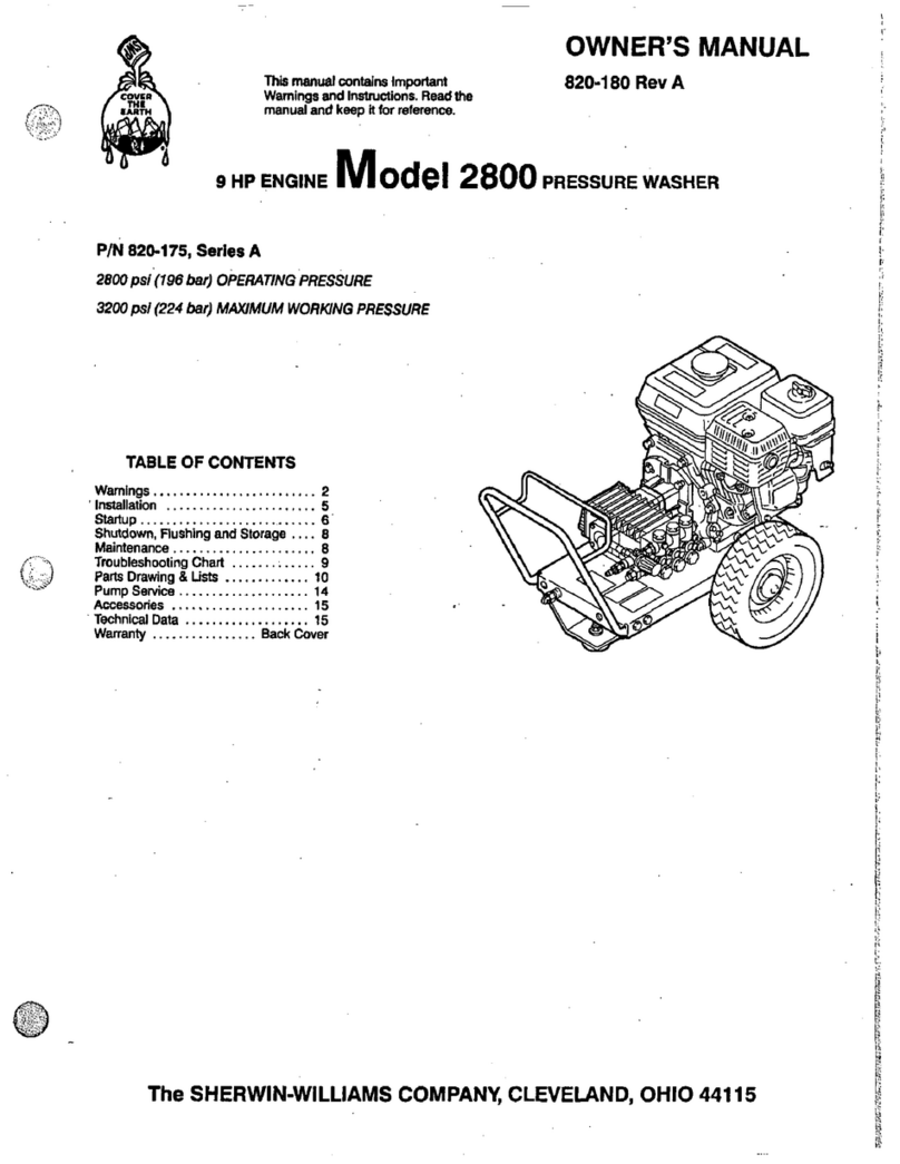 Sherwin-Williams 2800 owner's manual