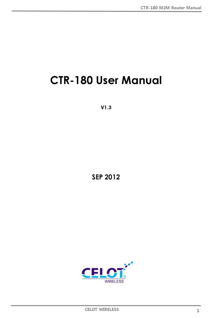 CELOT CTR-180 user manual