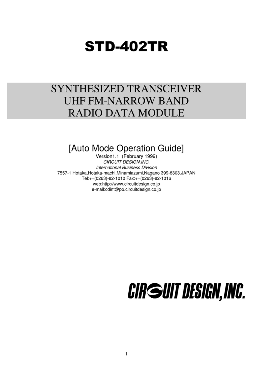 CIRCUIT DESIGN STD-402TR User manual CIRCUIT DESIGN STD-402TR User manual