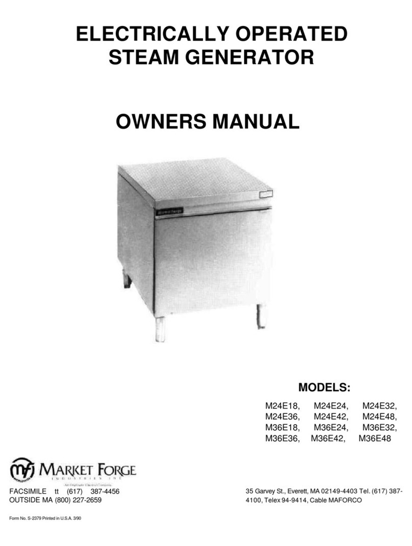 Market Forge Industries M24E18 owner's manual
