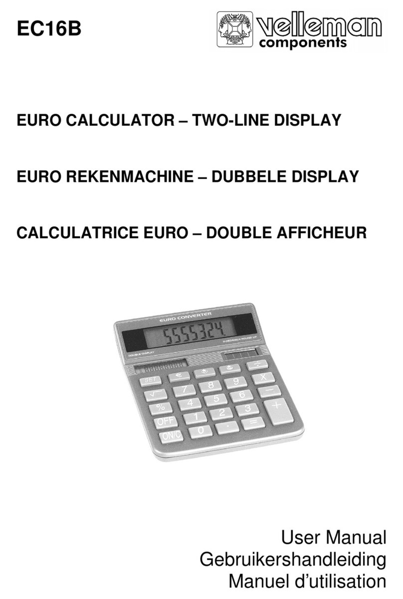 Velleman EC16B user manual