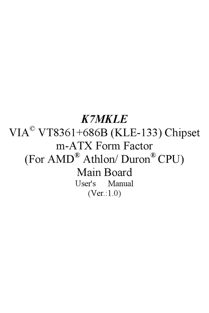 VIA Technologies K7MKLE User manual