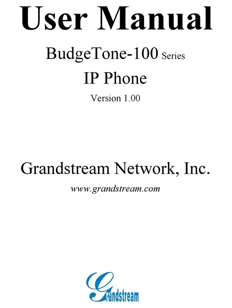 Grandstream Networks BudgeTone-101 User manual